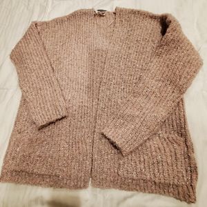 NWT pink knit cardigan size Large